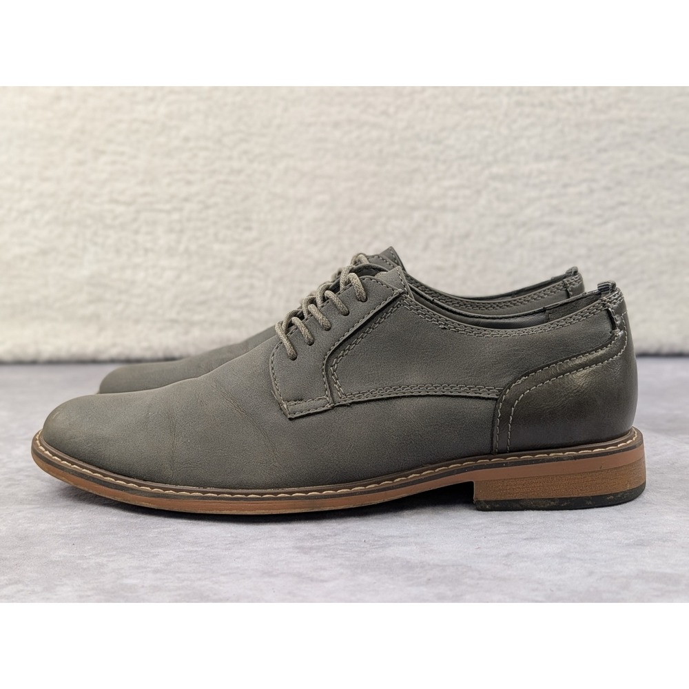 Steve Madden Ajapp Oxford Grey Mens Dress Shoes Size 8 D Lace Up Low Top